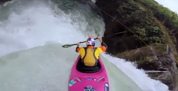 Dane Jackson Makes Taking A Canoe Off A 60ft Drop Look Like It’s No Big Deal