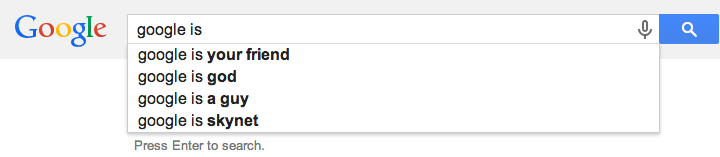 What Google Search Auto-Suggestions Say About Our Priorities