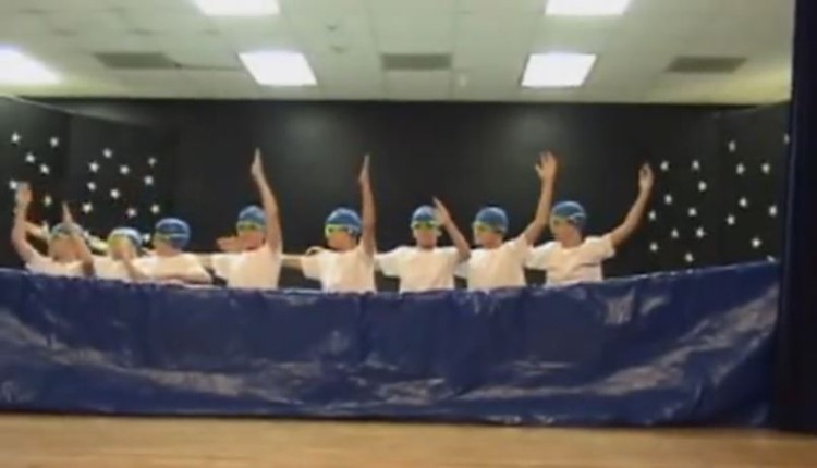 These 5th Grade Boys Nailed The Schools Talent Show With Their Synchronized Swimming Routine