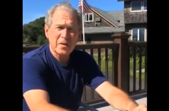 President George W. Bush Thought He Was Just going to Write A Check In Support Of ALS Research But Mrs. Bush Had A Different Idea!