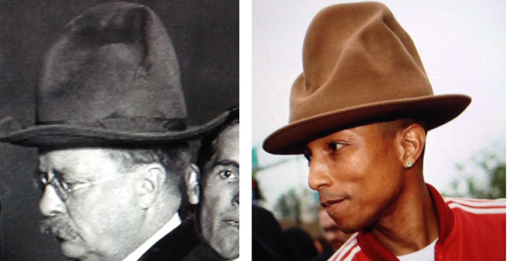 Shock!  Teddy Roosevelt Invented The Pharrell Hat!