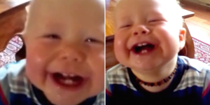 This Baby Can’t Stop Laughing At His Dad’s Cough—And We Can’t Stop Laughing At This Extreme Adorableness!