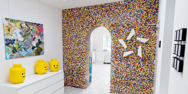 Check Out This Awesome Wall Built Entirely From Legos! (Crazy, right?!)