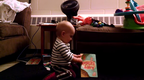 Baby’s Reaction To A Singing Birthday Card Is The Cutest Video Of The Day!