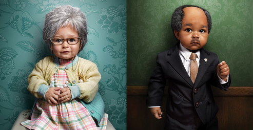 Photos Of Adorable Toddlers Dressed As Precious Old Souls!