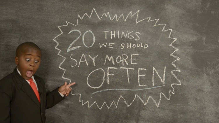 Kid President Gives Us Inspiration For 2015 With 20 Things That We Should Say More Often