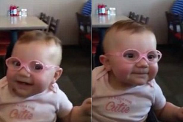 Adorable Baby Girl Gets Glasses And Her Reaction To Seeing Her Parents’ Faces Will Melt Your Heart